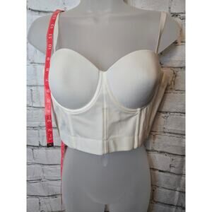 Apperloth A Solid Bustier Crop Cami Corset Top